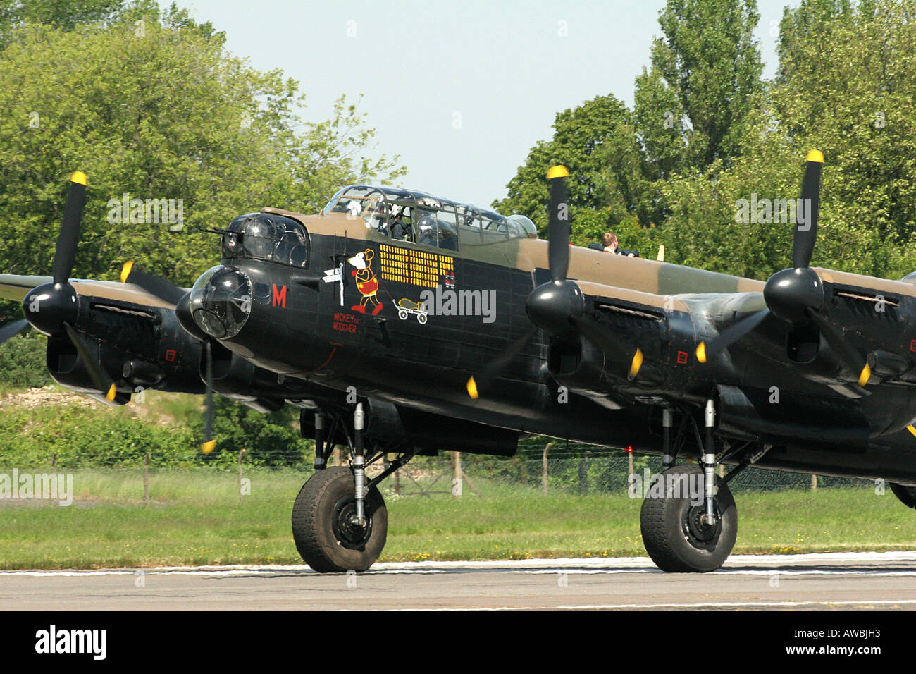 Lancaster bomber 'Micky the Moocher' Stock Photo