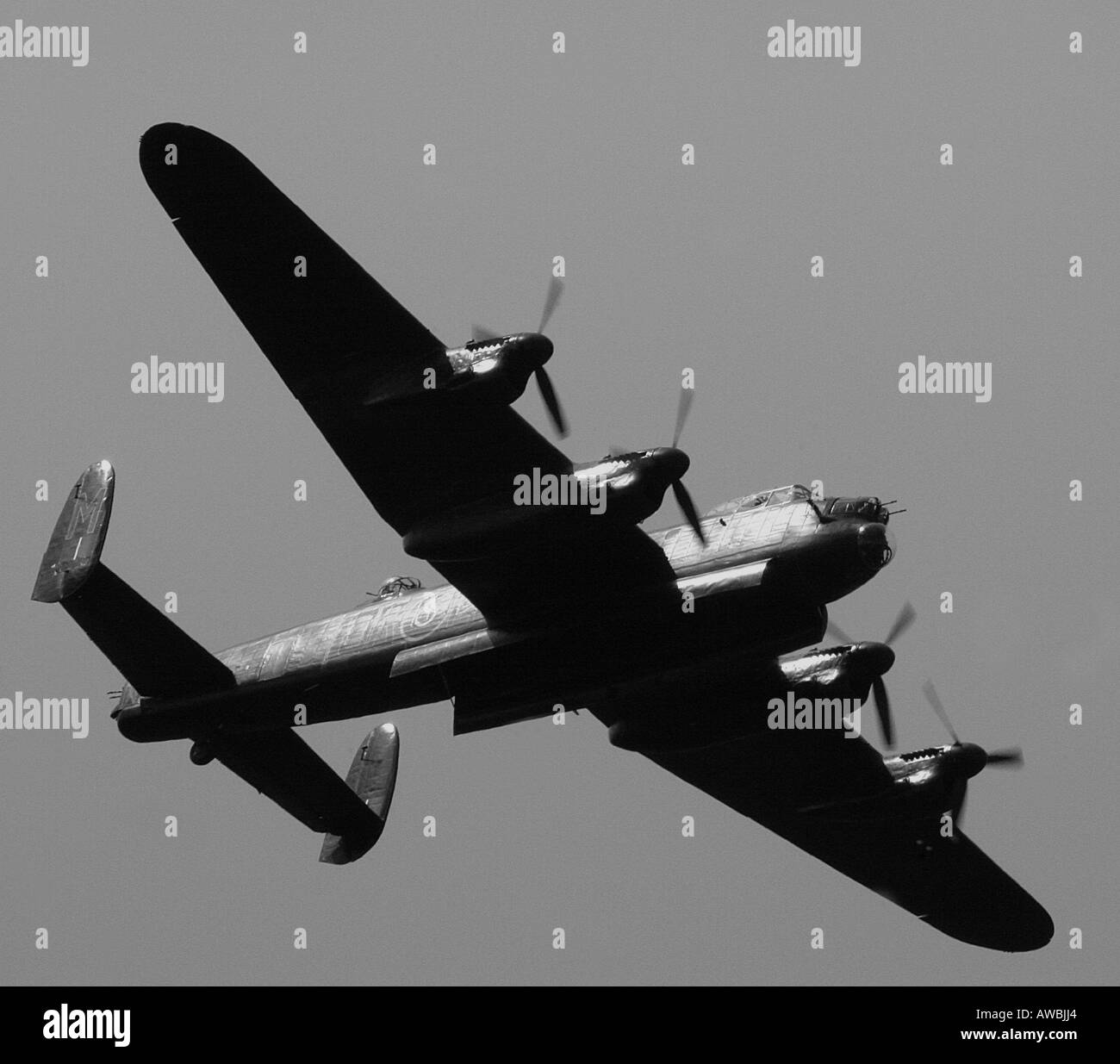 Lancaster Bomber. Stock Photo