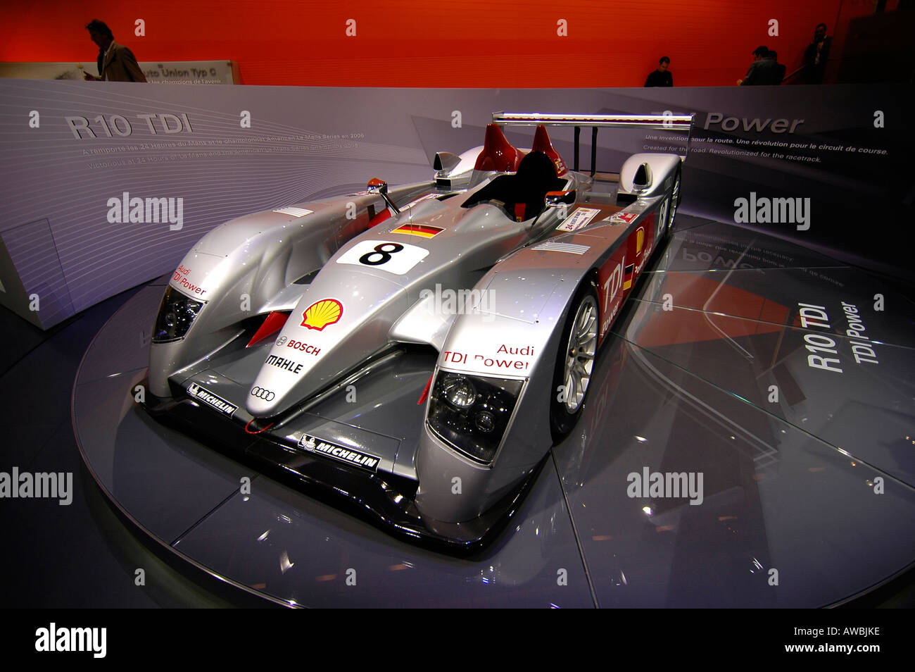 A Formula One car at the Paris 2006 World Car Exhibition. Stock Photo