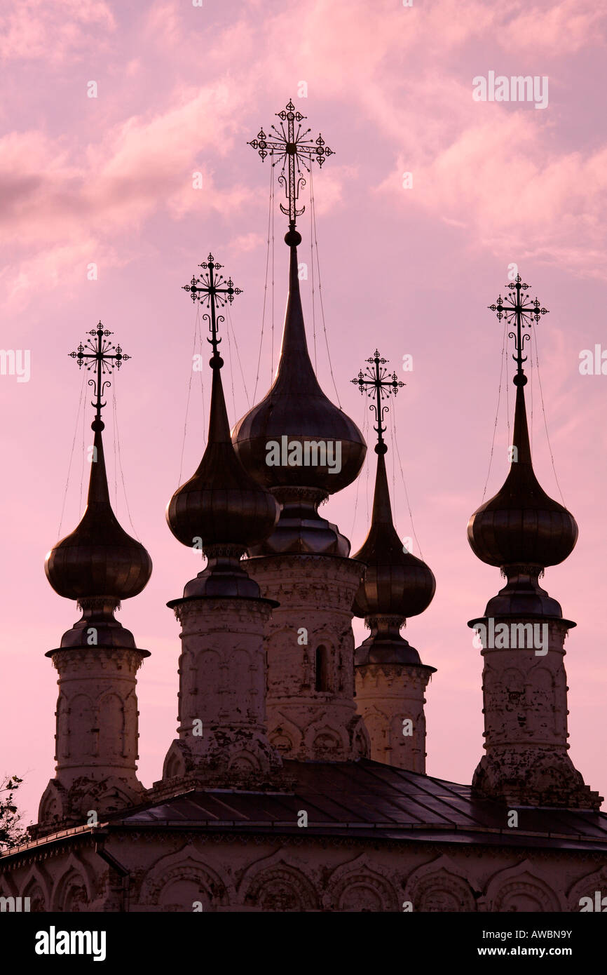 Russia, Suzdal, Church Of The Resurrection, Sunset Stock Photo