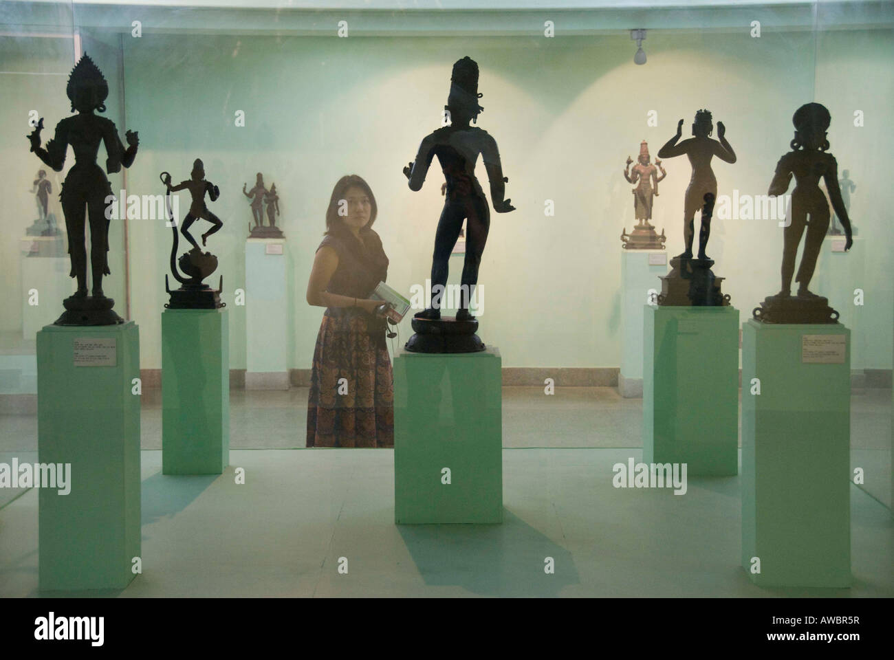 A selection of Bronze statues on display at the National Museum in