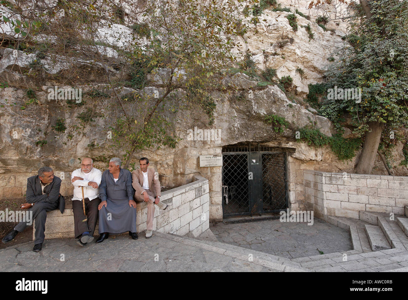 Israel Jerusalem Solomon s Quarries a cave under the Old City Stock
