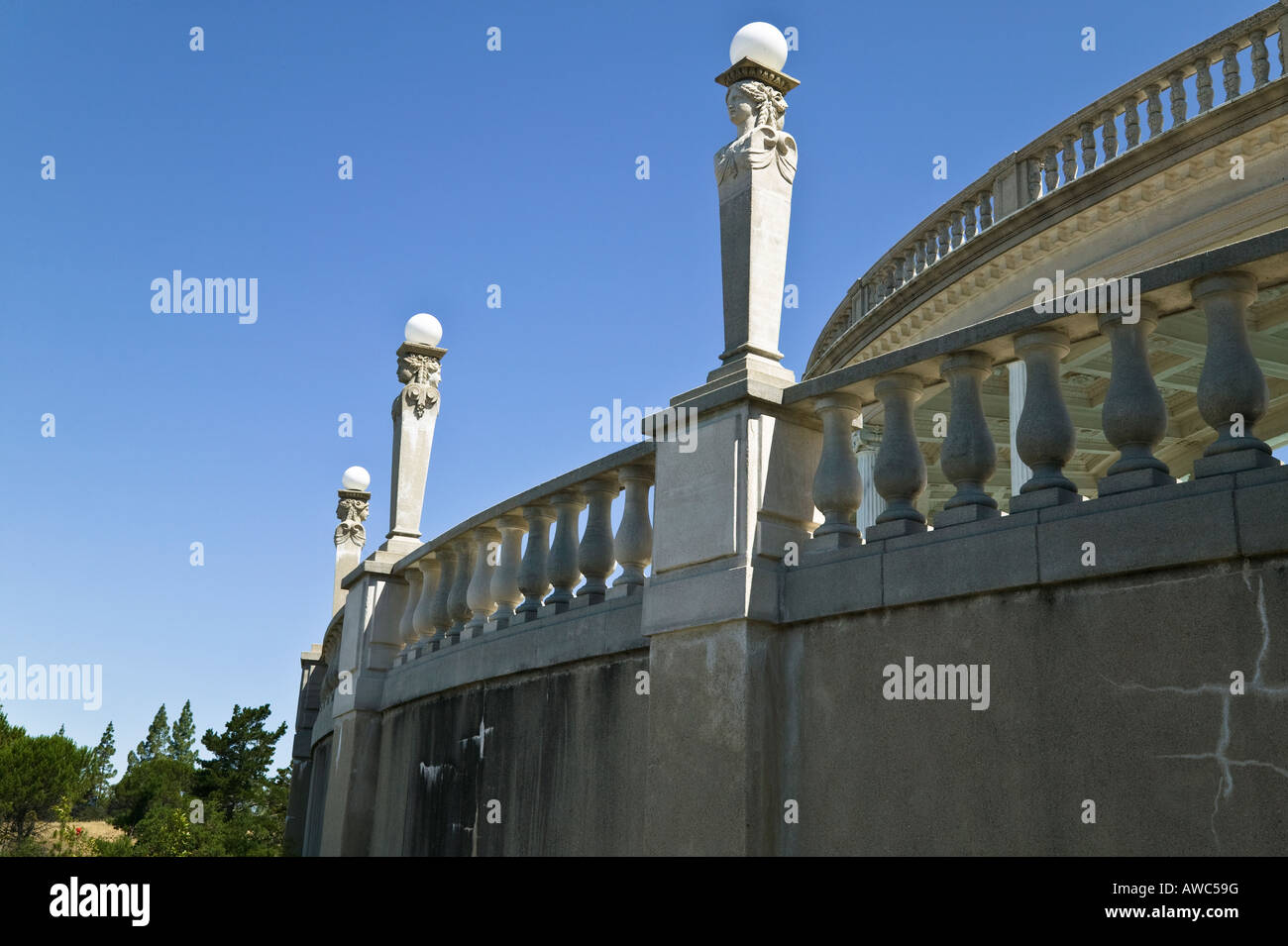 Hurst Castle, San Simeon, California, USA Stock Photo