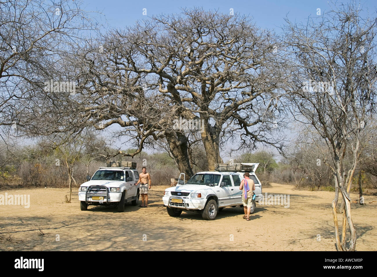 Campsite in the Khama Rhino Sanctuary Park, Serowe, Botswana, Africa