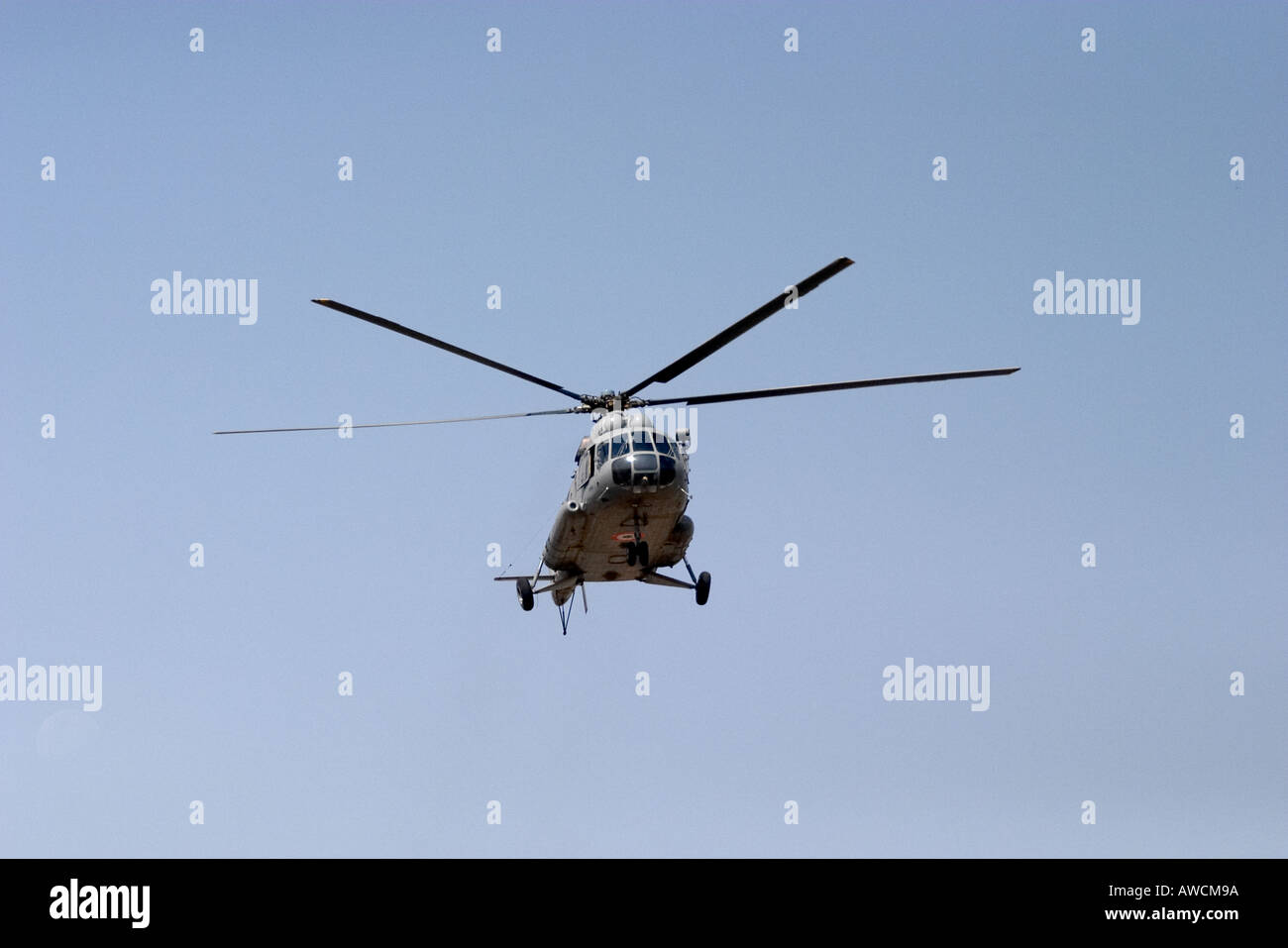 The Mil Mi 17 Russian helicopter Stock Photo