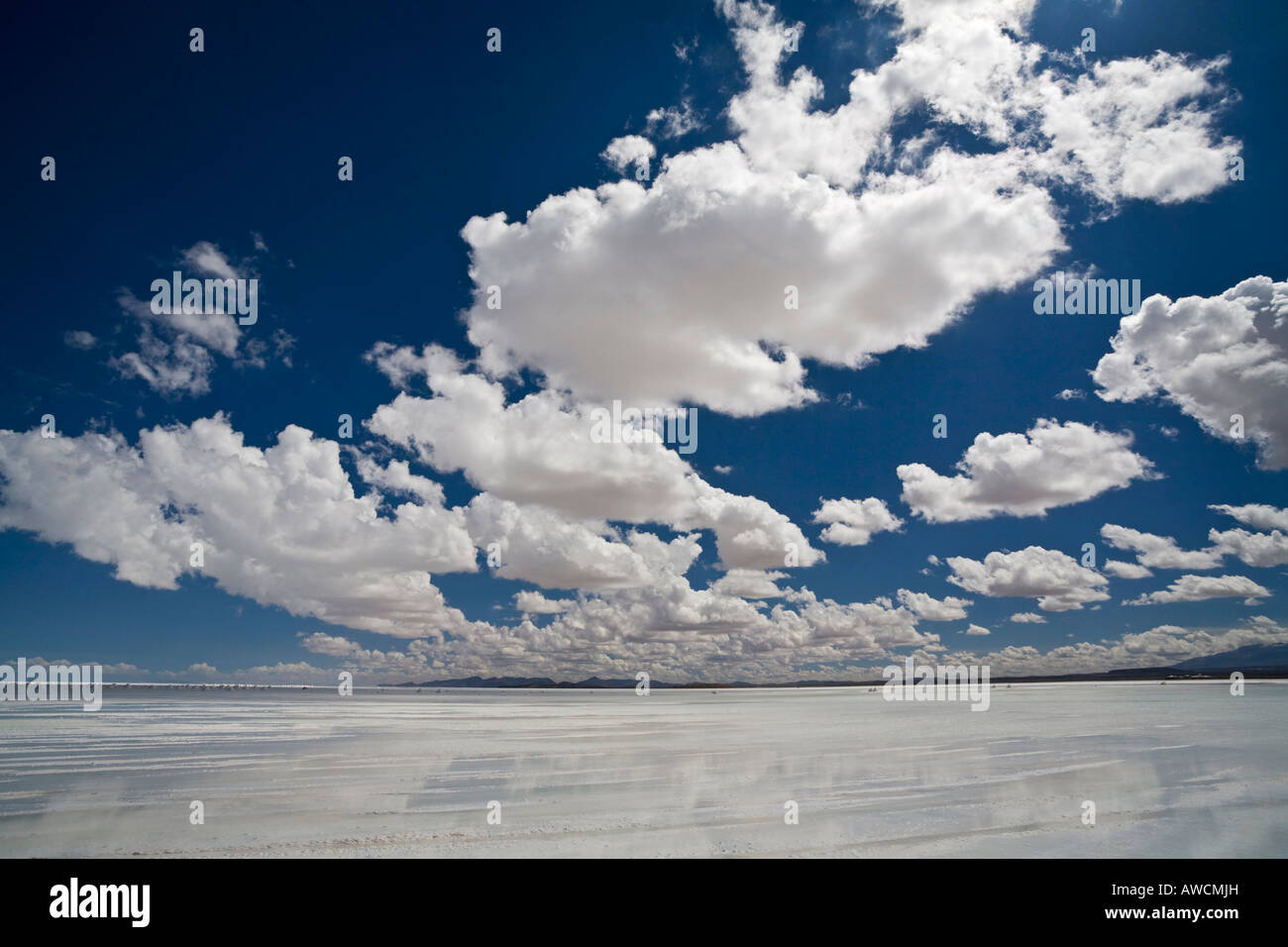 Salt lake Salar de Uyuni, Altiplano, Bolivia, South America Stock Photo