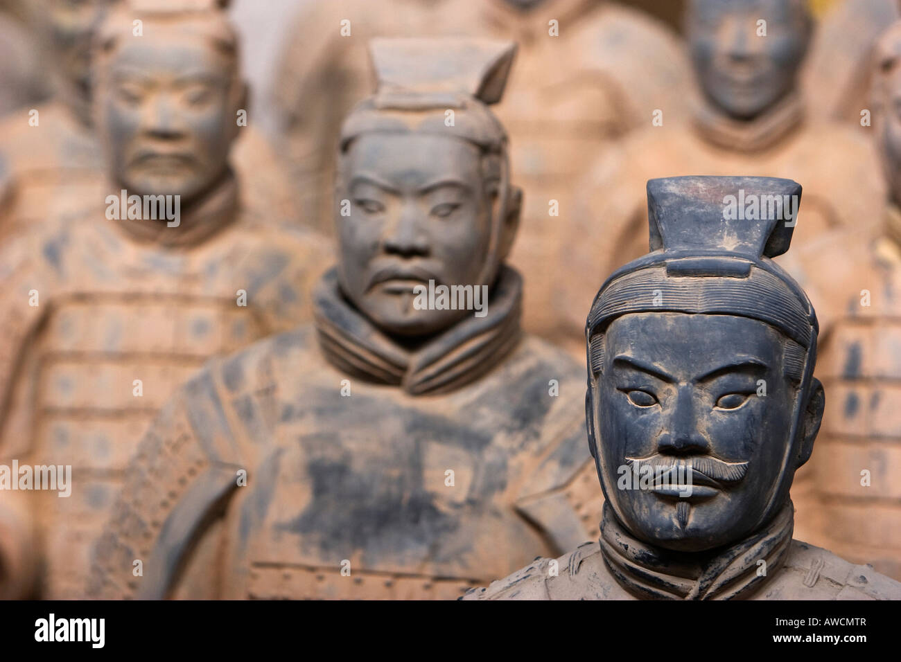 Terracotta warriors, reproductions Stock Photo