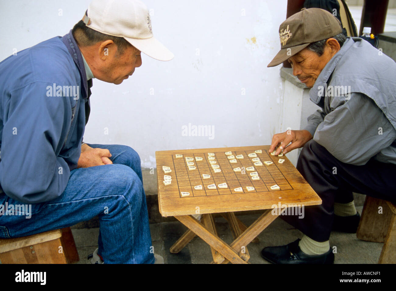 Japan Nagasaki shogi players Stock Photo