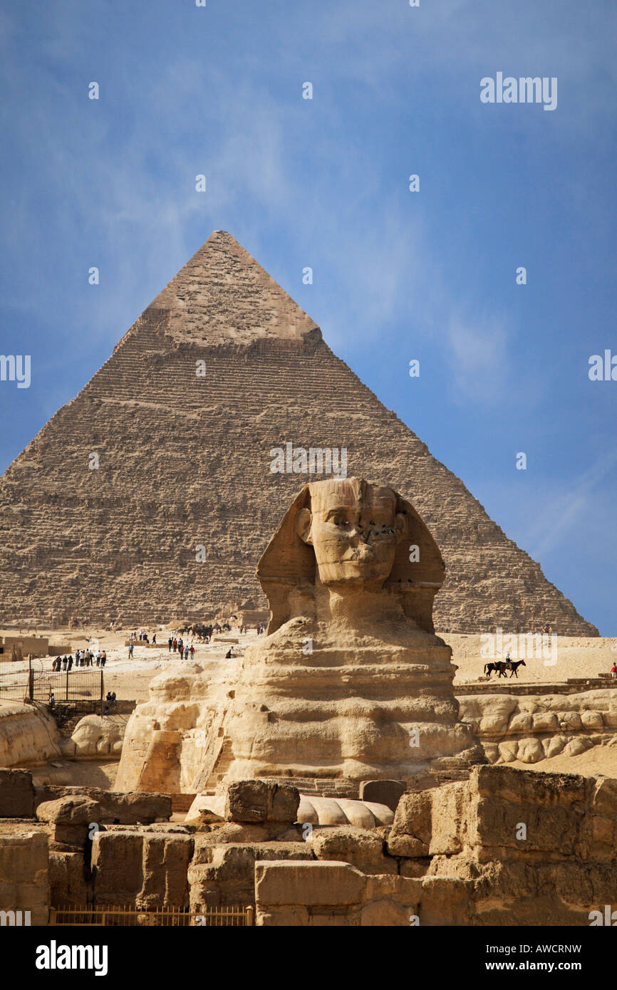 Great Sphinx of Giza near Cairo, Egypt, North Africa, Africa Stock Photo