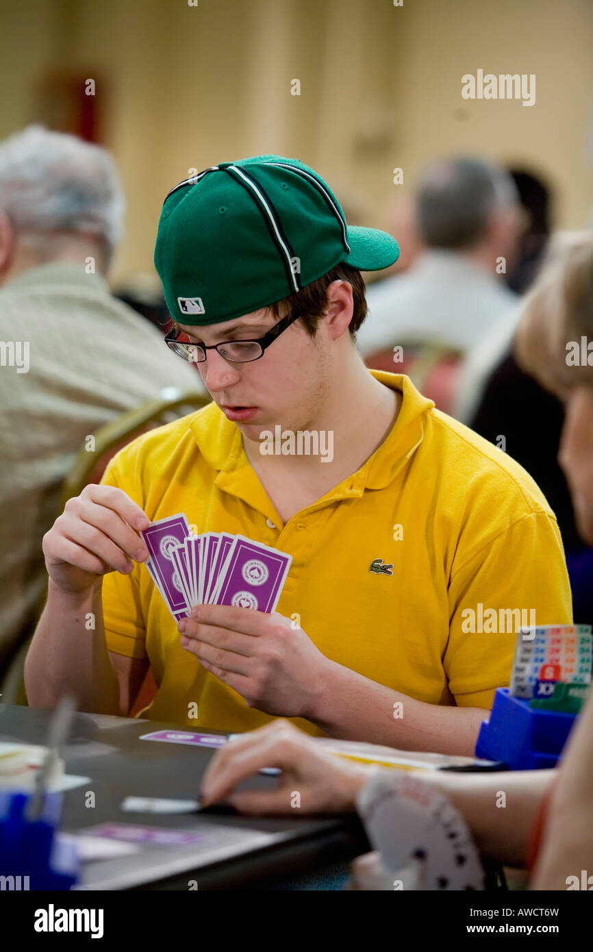 Duplicate bridge tournament Stock Photo