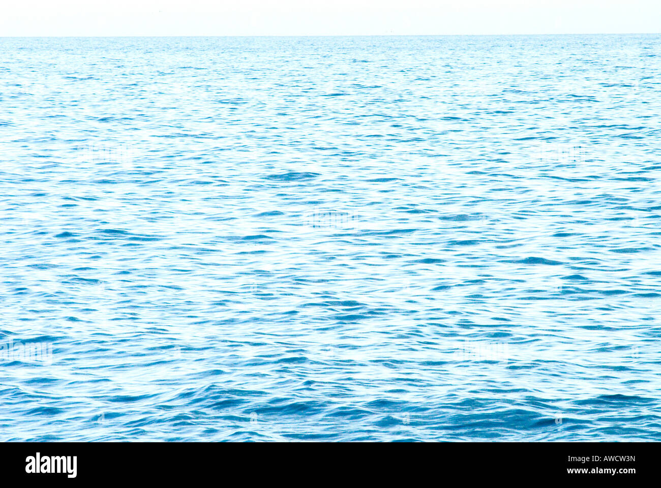 Spain Canary Islands La Palma light blue surface rippled of ocean sea nobody Stock Photo