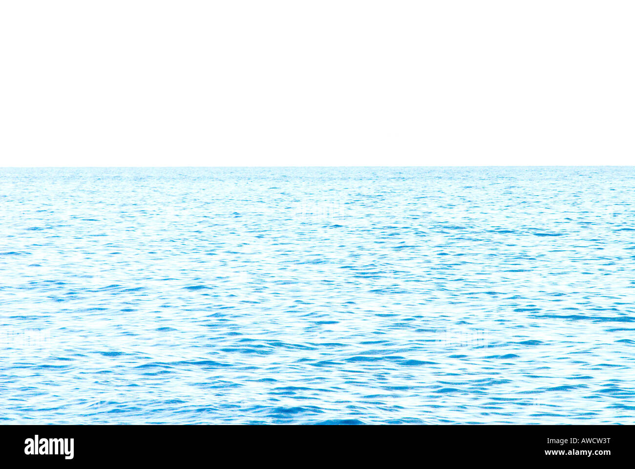 light blue surface rippled of ocean sea nobody Stock Photo