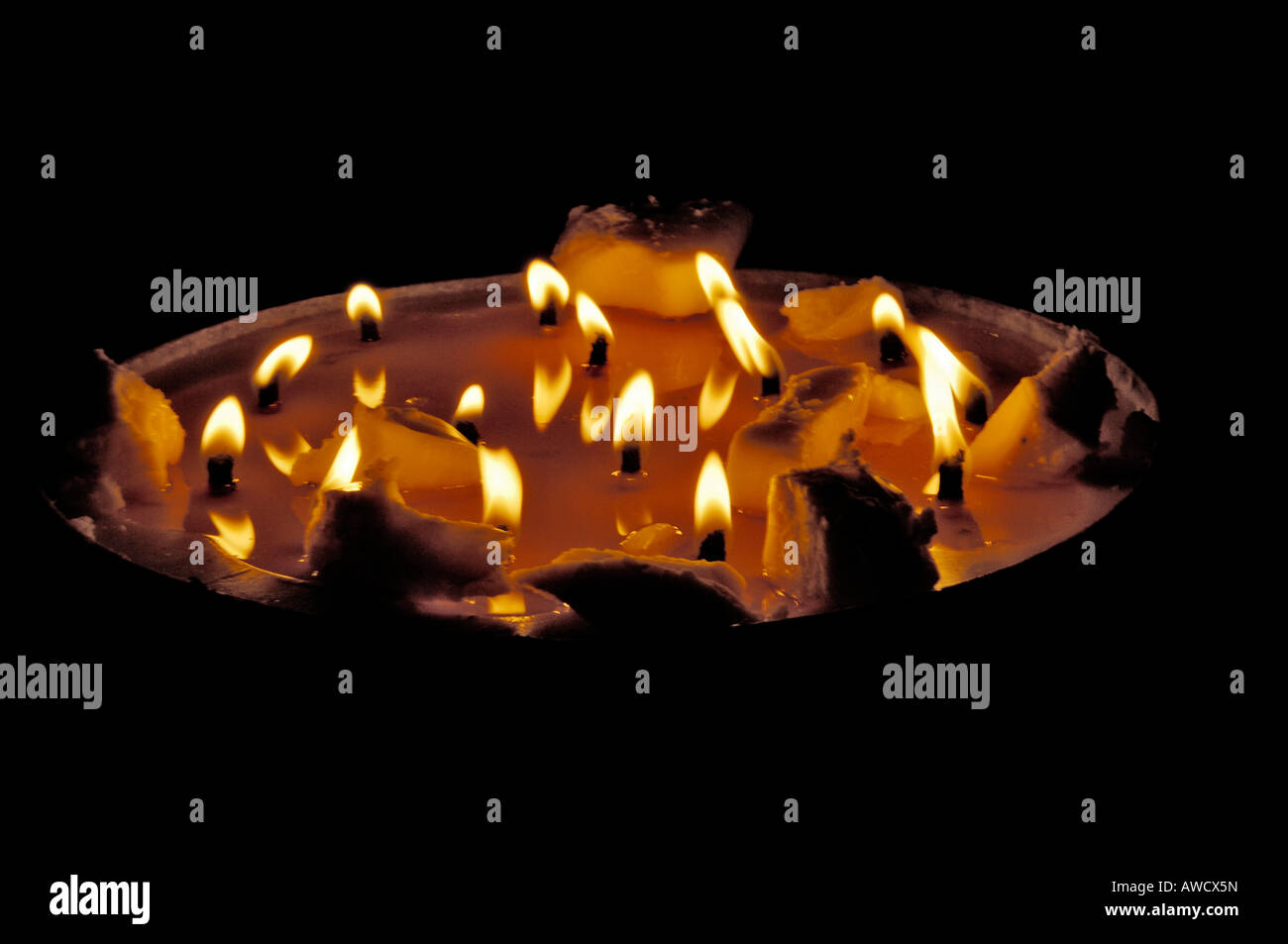 Yak butter candle, Tibet Stock Photo Alamy