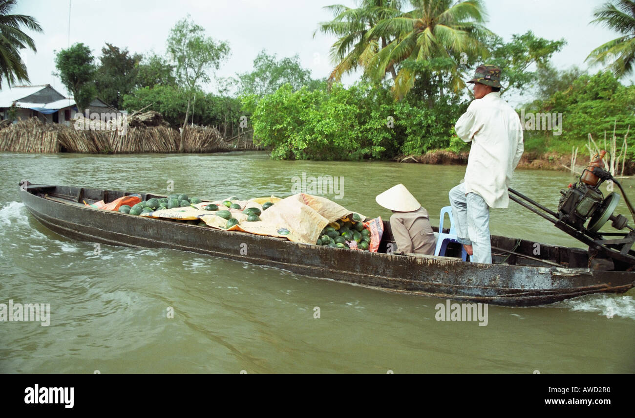 Goods Being Transported On Boat Stock Photo Alamy