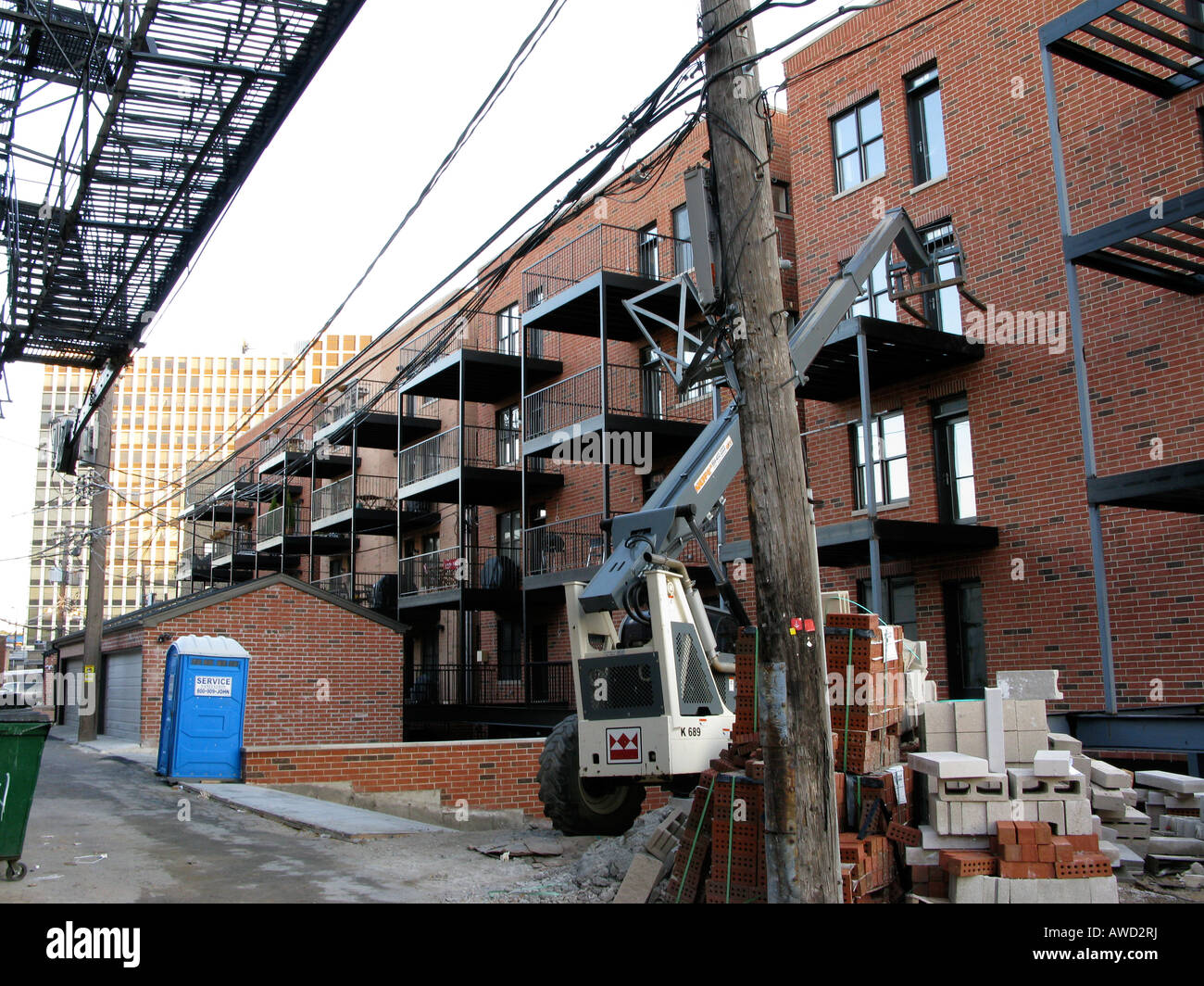 Urban housing in Chicago IL,USA Stock Photo Alamy
