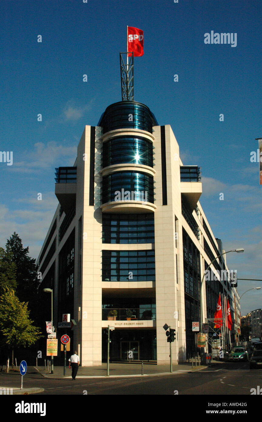 SPD headquarters, Willy Brandt House, Berlin Germany, Europe Stock Photo