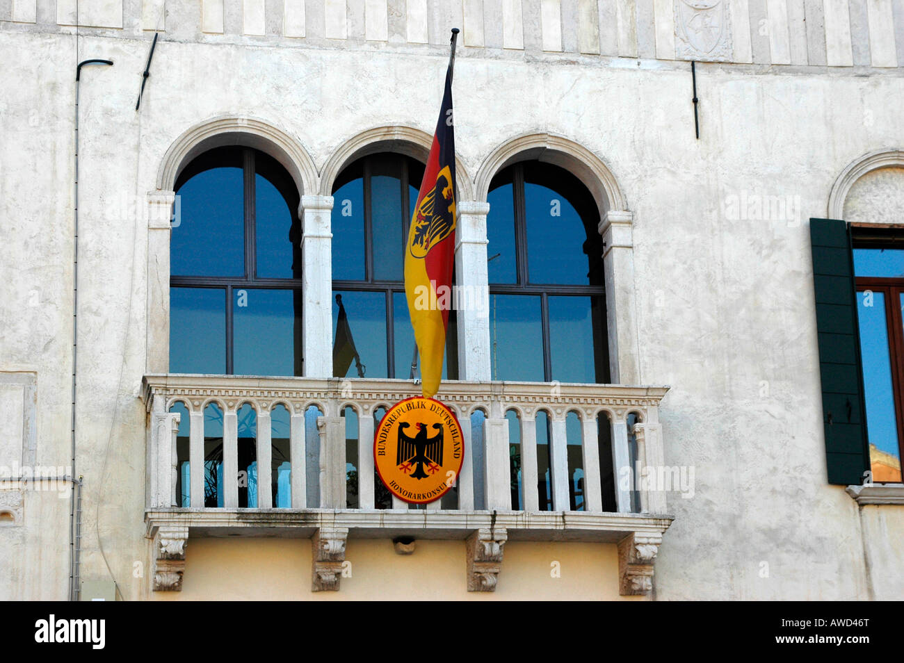 German embassy in Venice, Venice, Venetia, Italy, Europe Stock Photo