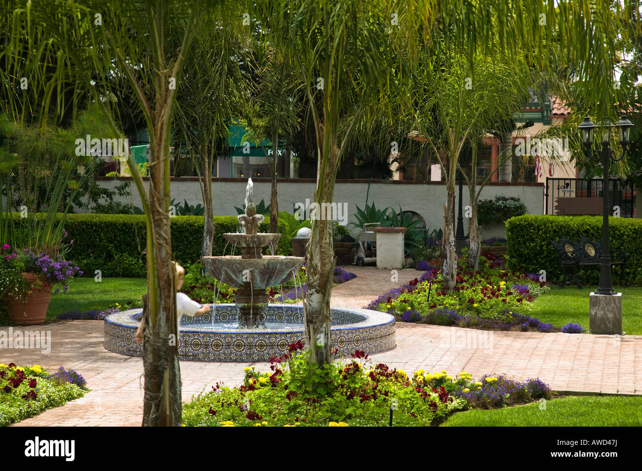 San Buenaventura Mission Garden Ventura, California, USA Stock Photo