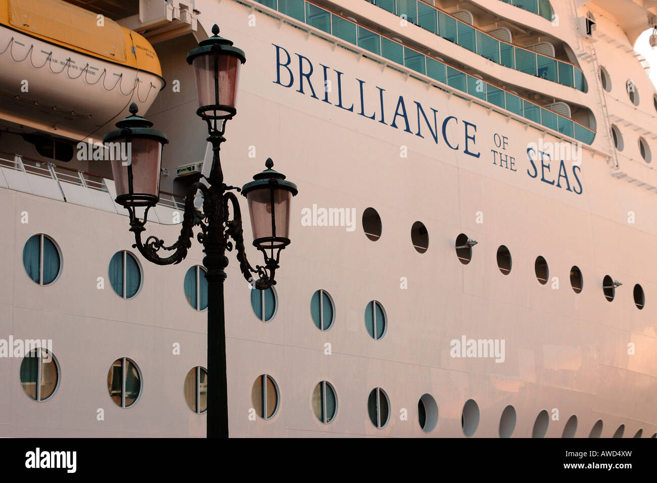 'Brilliance of the Seas' cruise ship in Venice, Veneto, Italy, Europe Stock Photo
