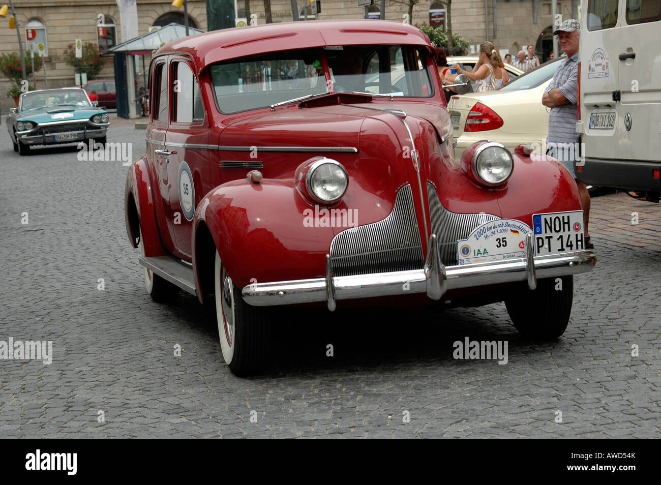 Vintage Buick, vintage car rally, 2000 Km through Germany, Schwaebisch