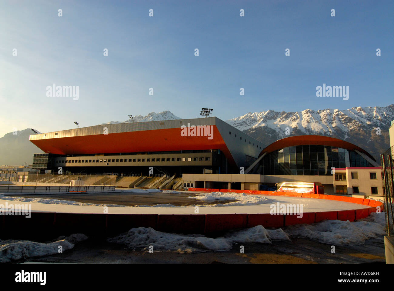 Olympic stadium, ice rink, Innsbruck, Tirol, Austria, Europe Stock Photo