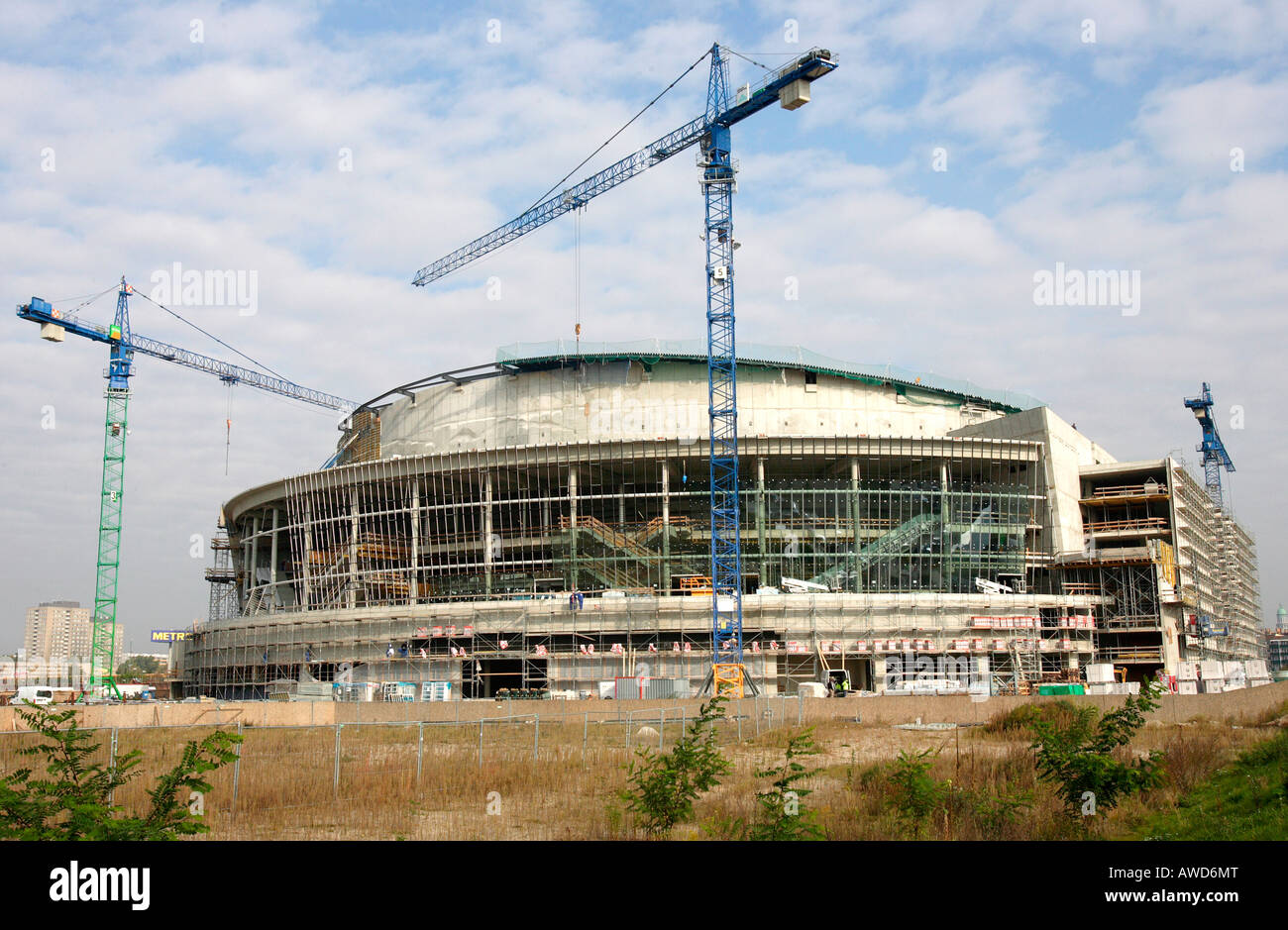 O2 World building site in Berlin, Germany, Europe Stock Photo