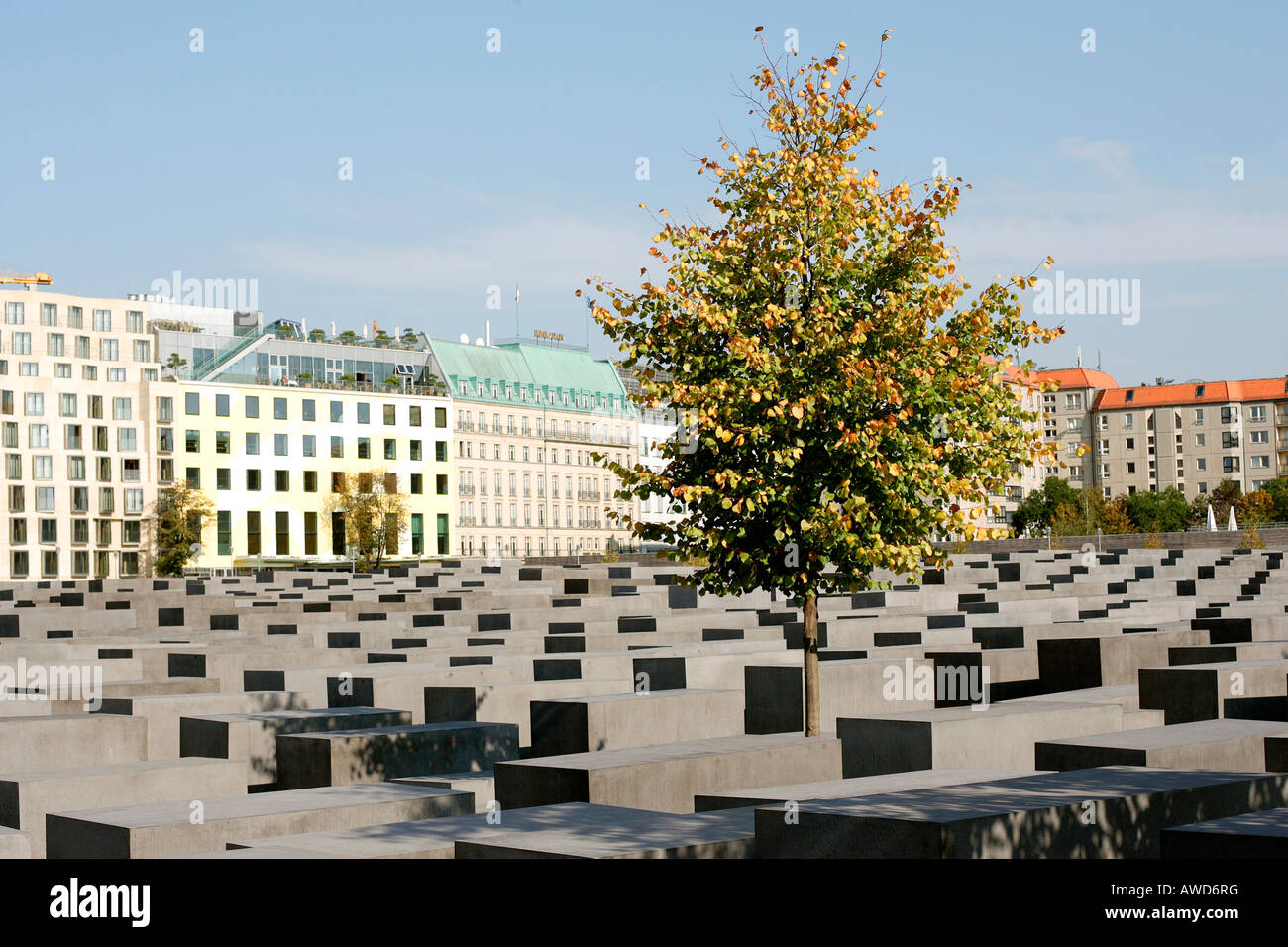 Memorial to the Murdered Jews of Europe in Berlin, Germany, Europe Stock Photo