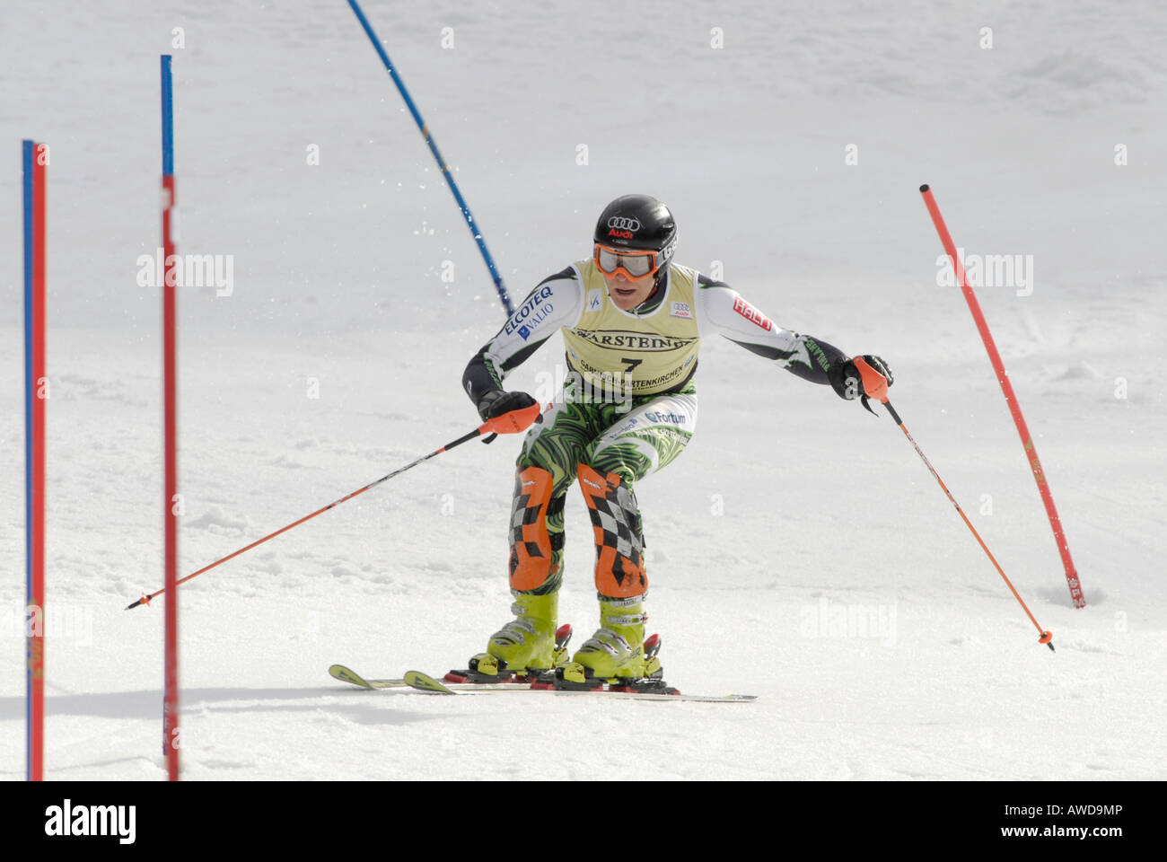 Kalle Palander, FIS Ski Worldcup Slalom men Kandahar race Garmisch-Partenkirchen Bavaria Germany Stock Photo