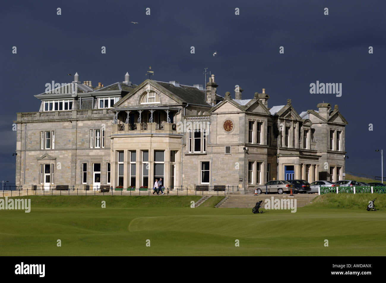 Royal and Ancient Clubhouse at the 18th Hole of the Old Course St Andrews Fife Scotland Stock Photo