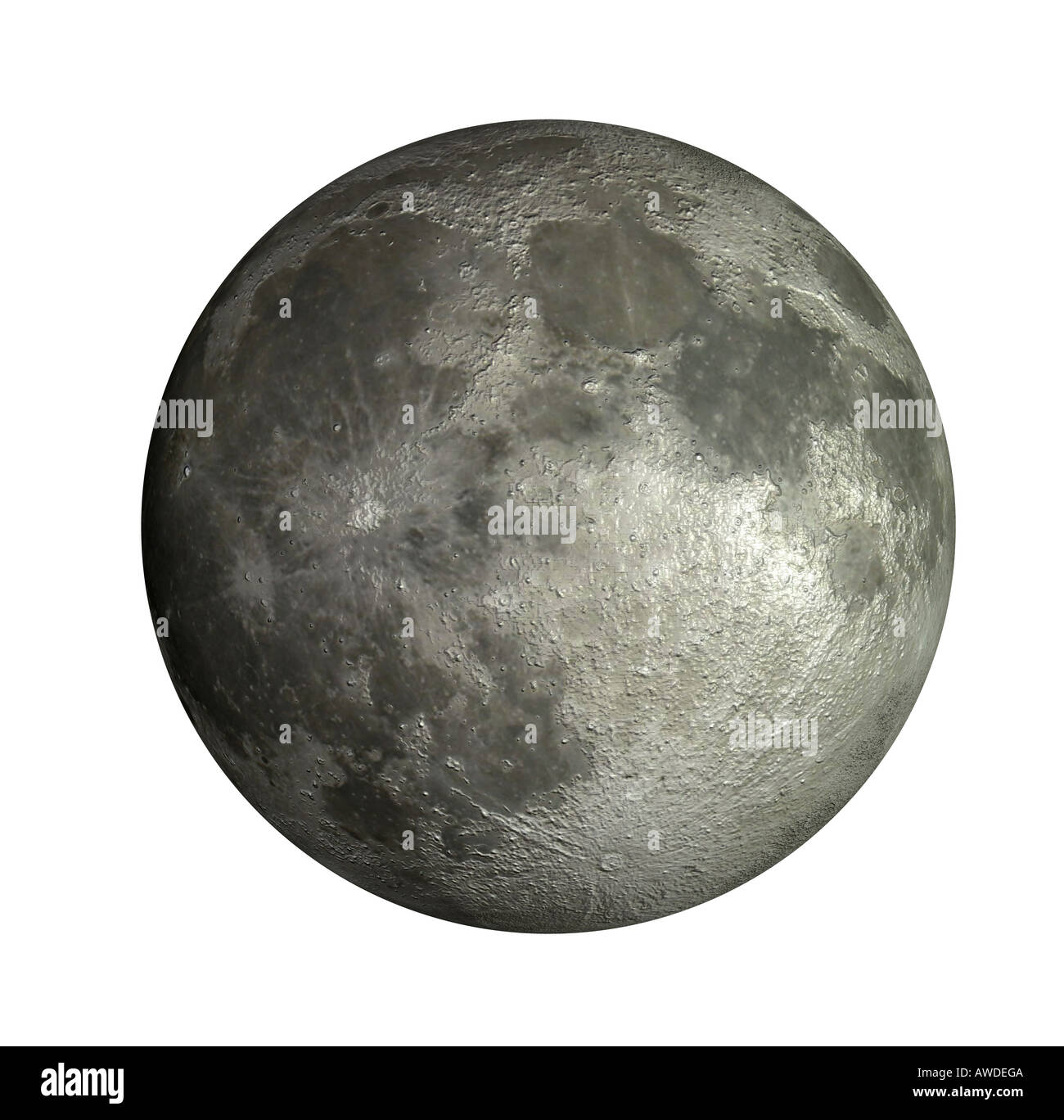 The moon is the natural satellite of the earth Stock Photo - Alamy