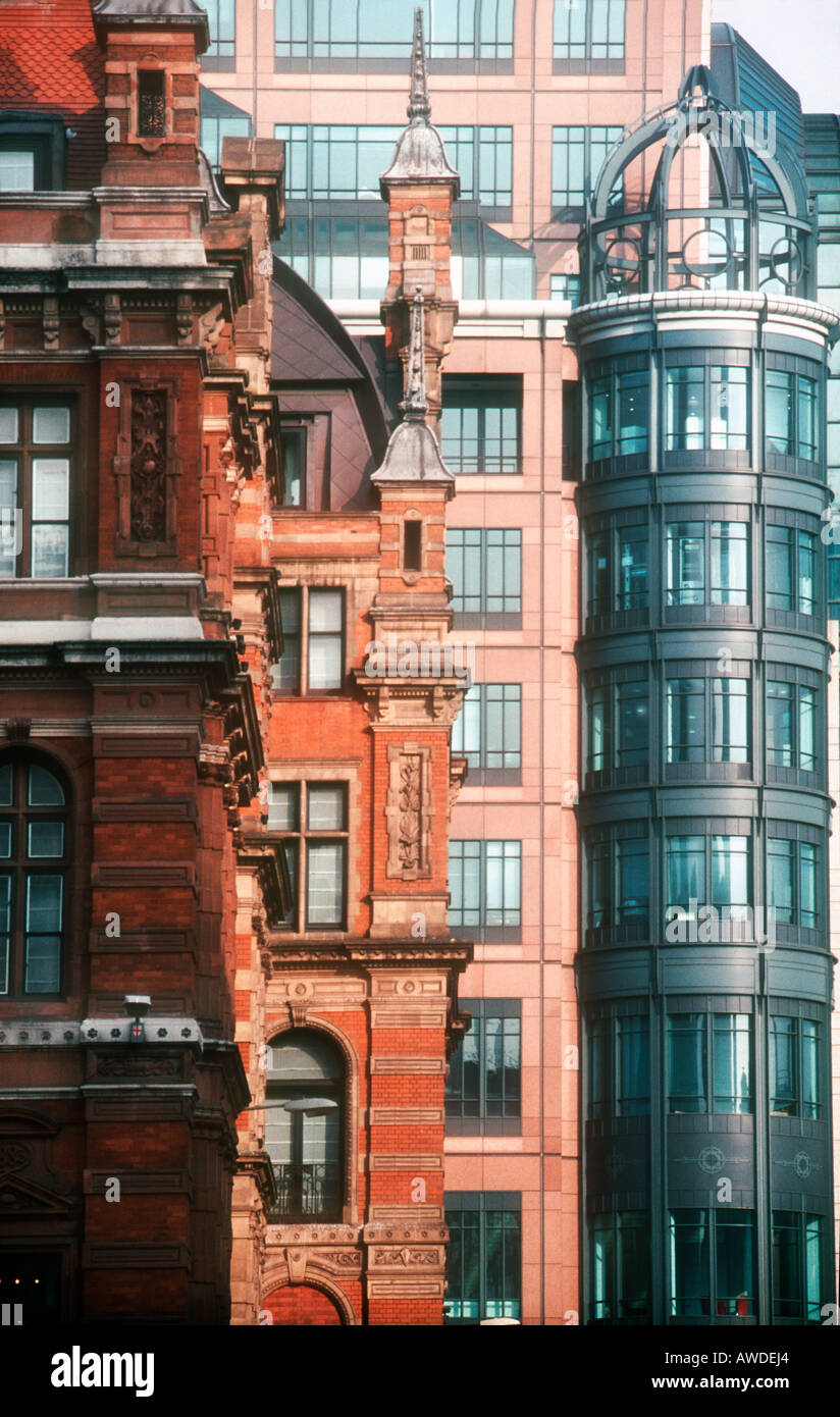 Old and new buildings at Bishopsgate City of London UK Stock Photo - Alamy