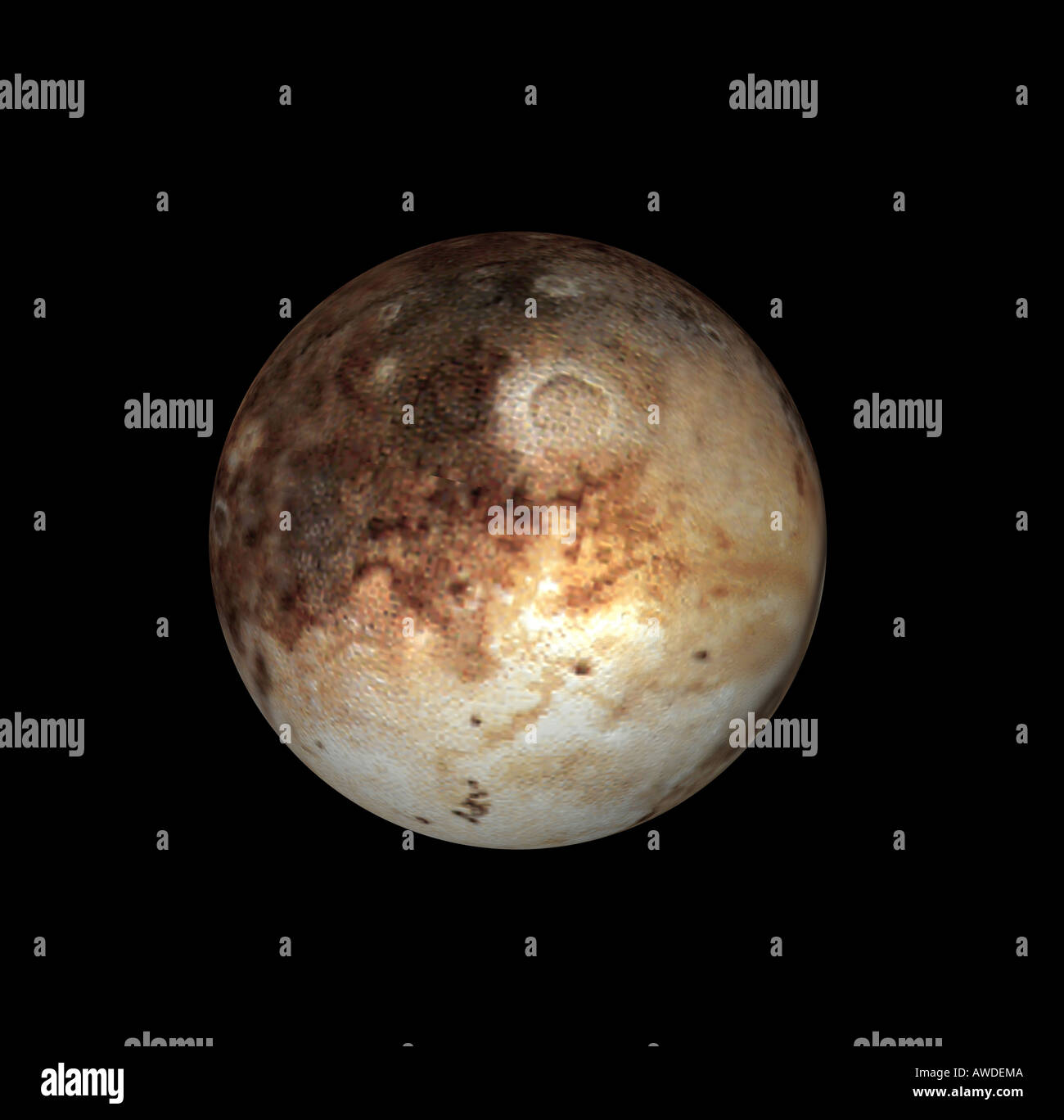 dwarf planet Pluto Stock Photo