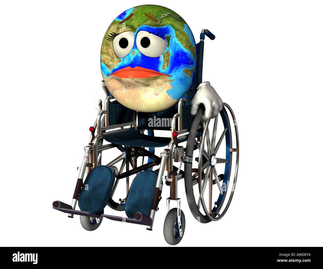 Awdey Globus welt cartoon hi-res stock photography and images - Alamy
