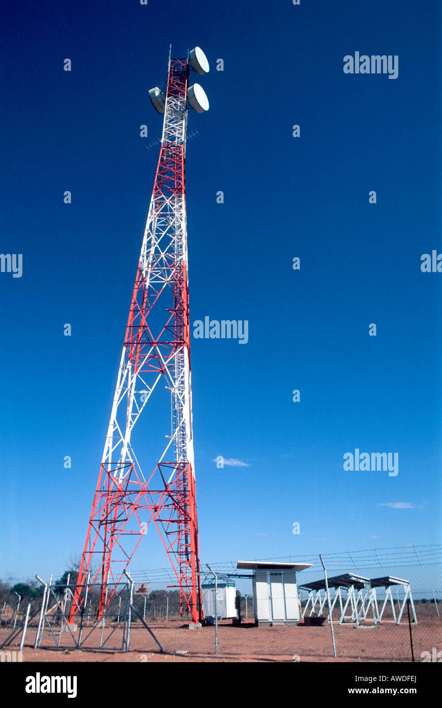 Microwave Communications tower Stock Photo Alamy