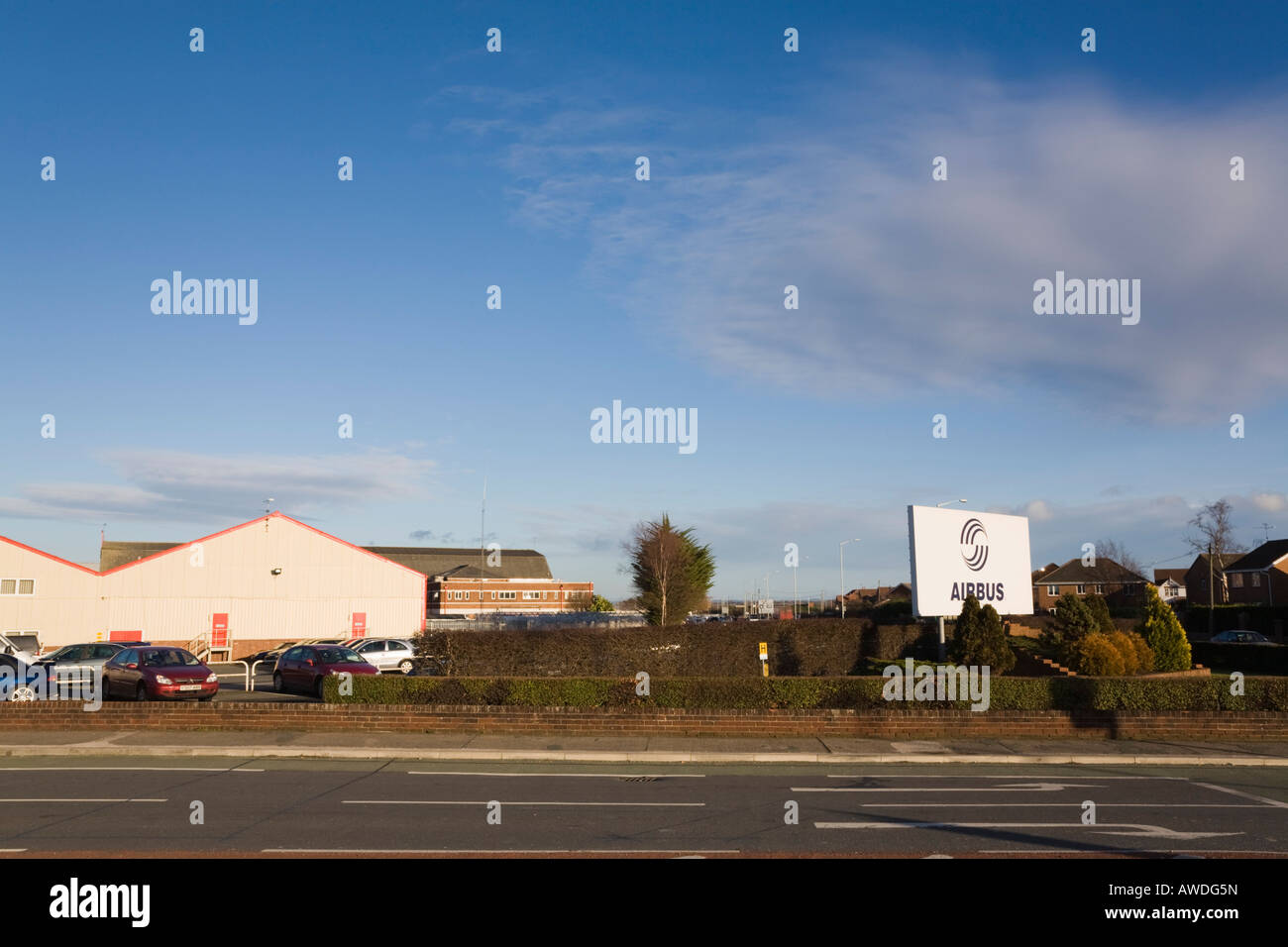 Broughton Flintshire North Wales UK British Aerospace Airbus aircraft