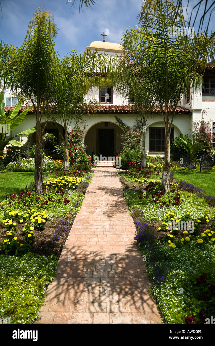 San Buenaventura Mission Garden Ventura, California, USA Stock Photo