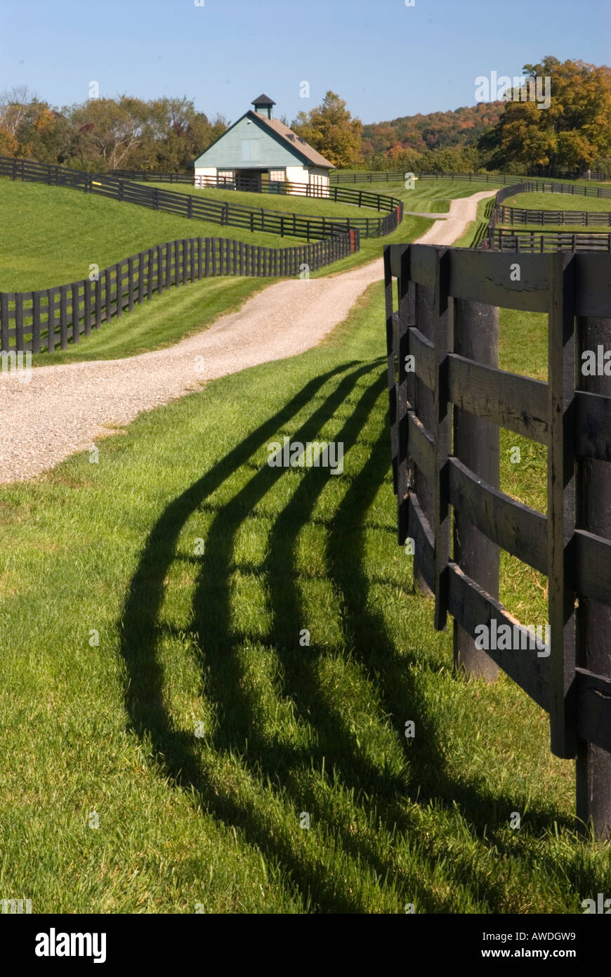 Horse Farm in the Hudson Valley, New York Stock Photo Alamy