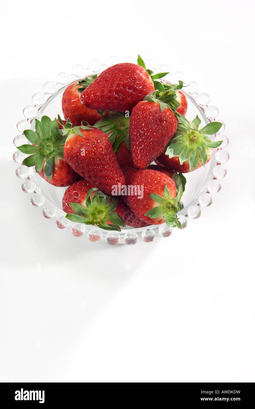 strawberries isolated on white background Stock Photo - Alamy