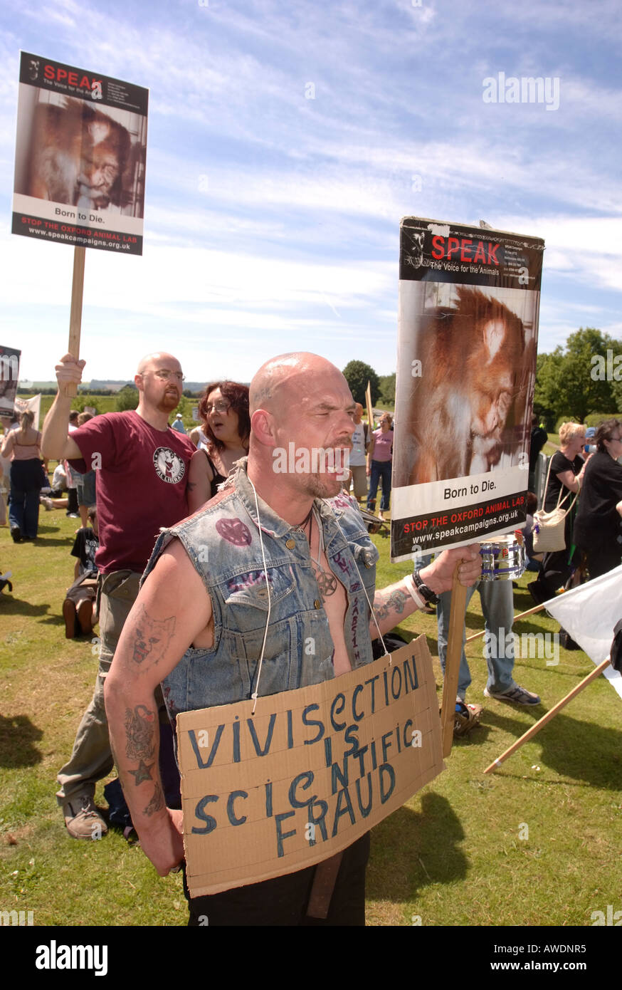 Animal Rights Protest Oxford Uk High Resolution Stock Photography and