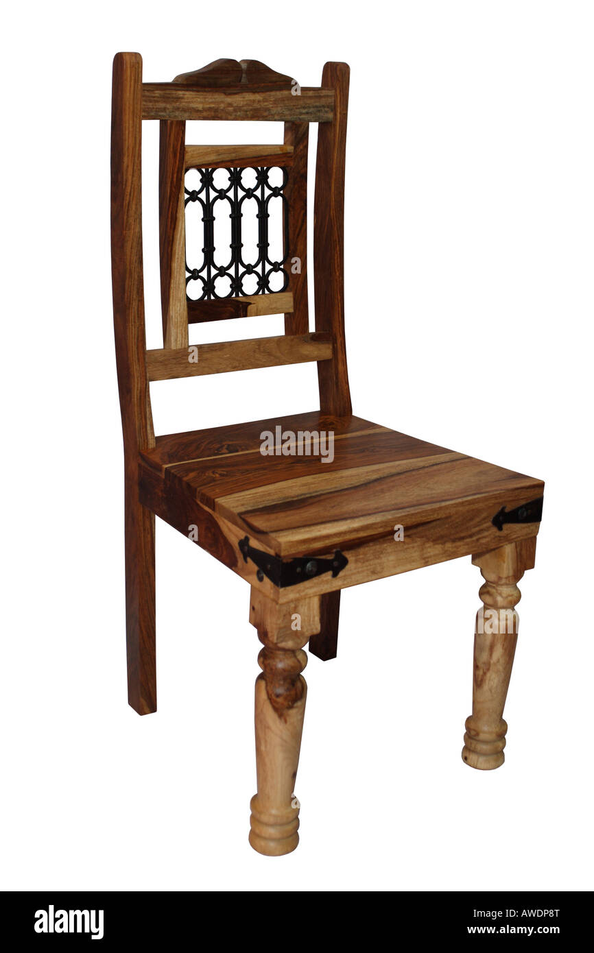 Old carved wooden chair Cut Out Stock Images & Pictures - Alamy