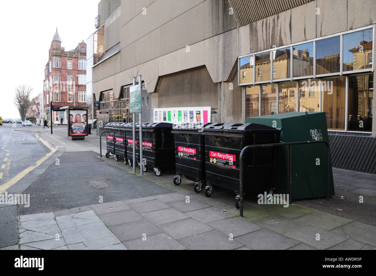 Recycling center, Tisbury road, Brighton, East Sussex, England Stock
