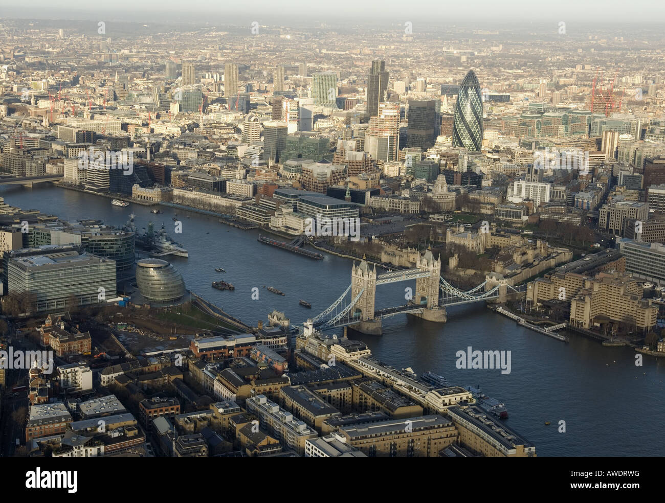 The City of London aerial view Stock Photo - Alamy