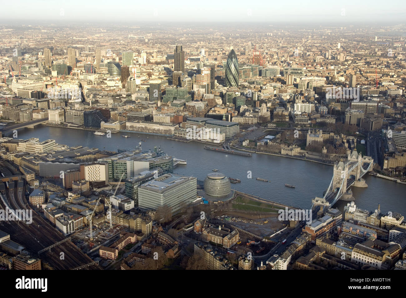 The City of London aerial view Stock Photo - Alamy
