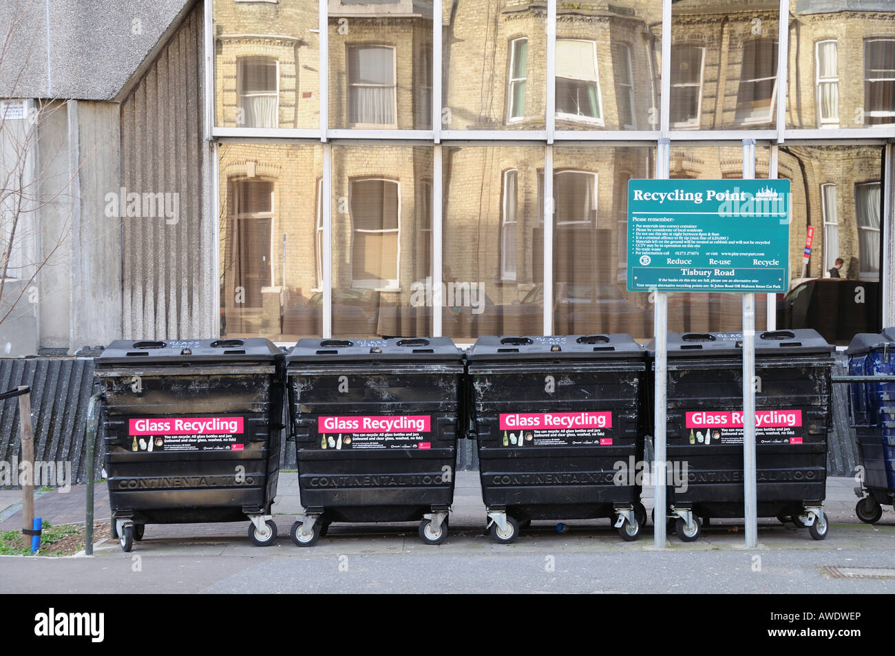 Recycling Centre, Tisbury Road, Hove, East Sussex, England Stock Photo