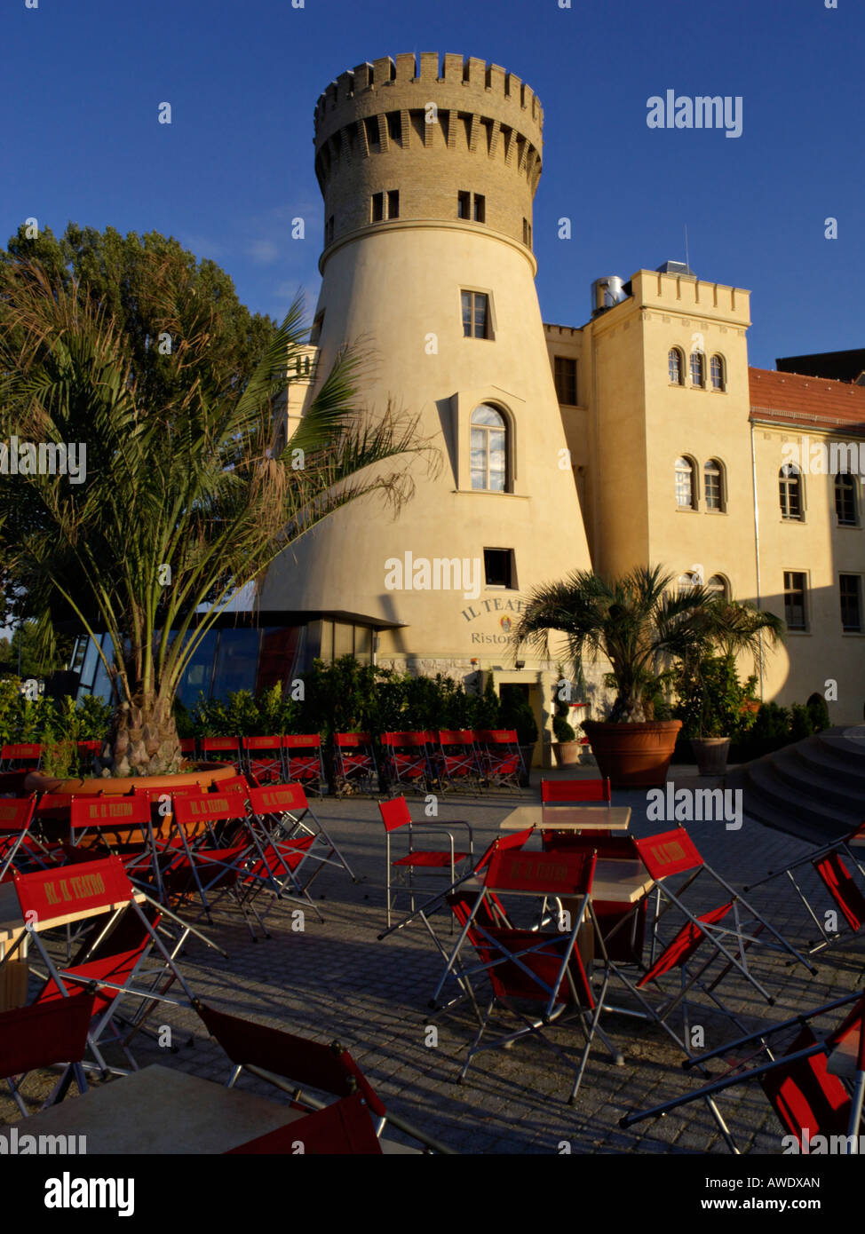 Former chicory mill on Schiffbauergasse, Potsdam, Germany Stock Photo