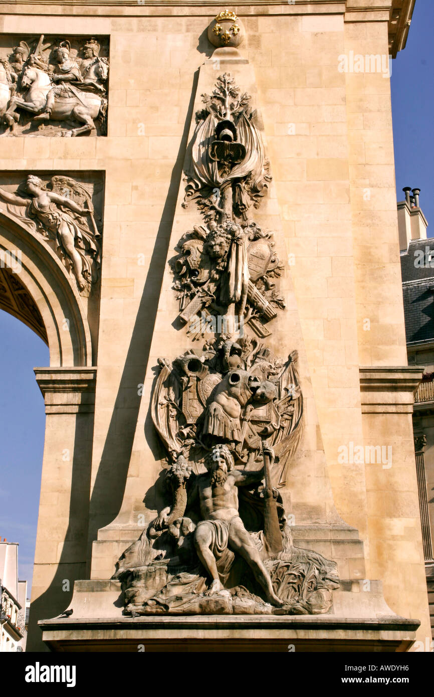 Triumphal arch built by Louis XIV an the entrance to the old city of ...