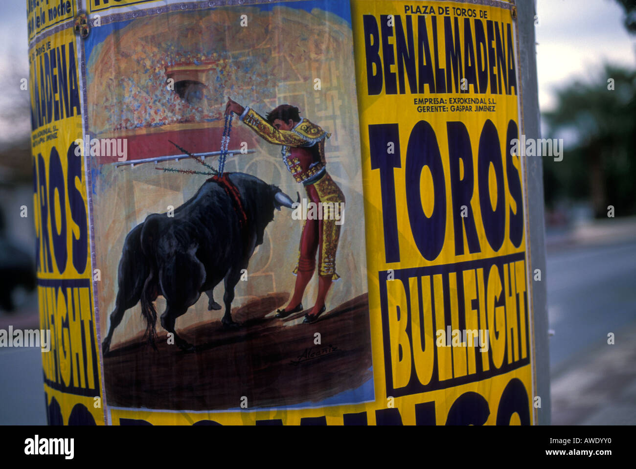 Bullfighting poster posters hi-res stock photography and images - Alamy