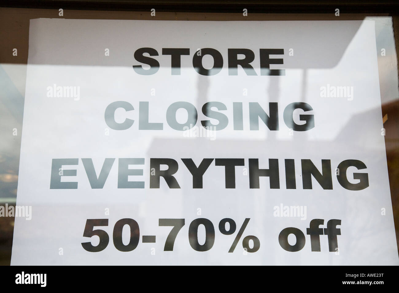 CALIFORNIA Santa Barbara Store closing sale everything must go sign in