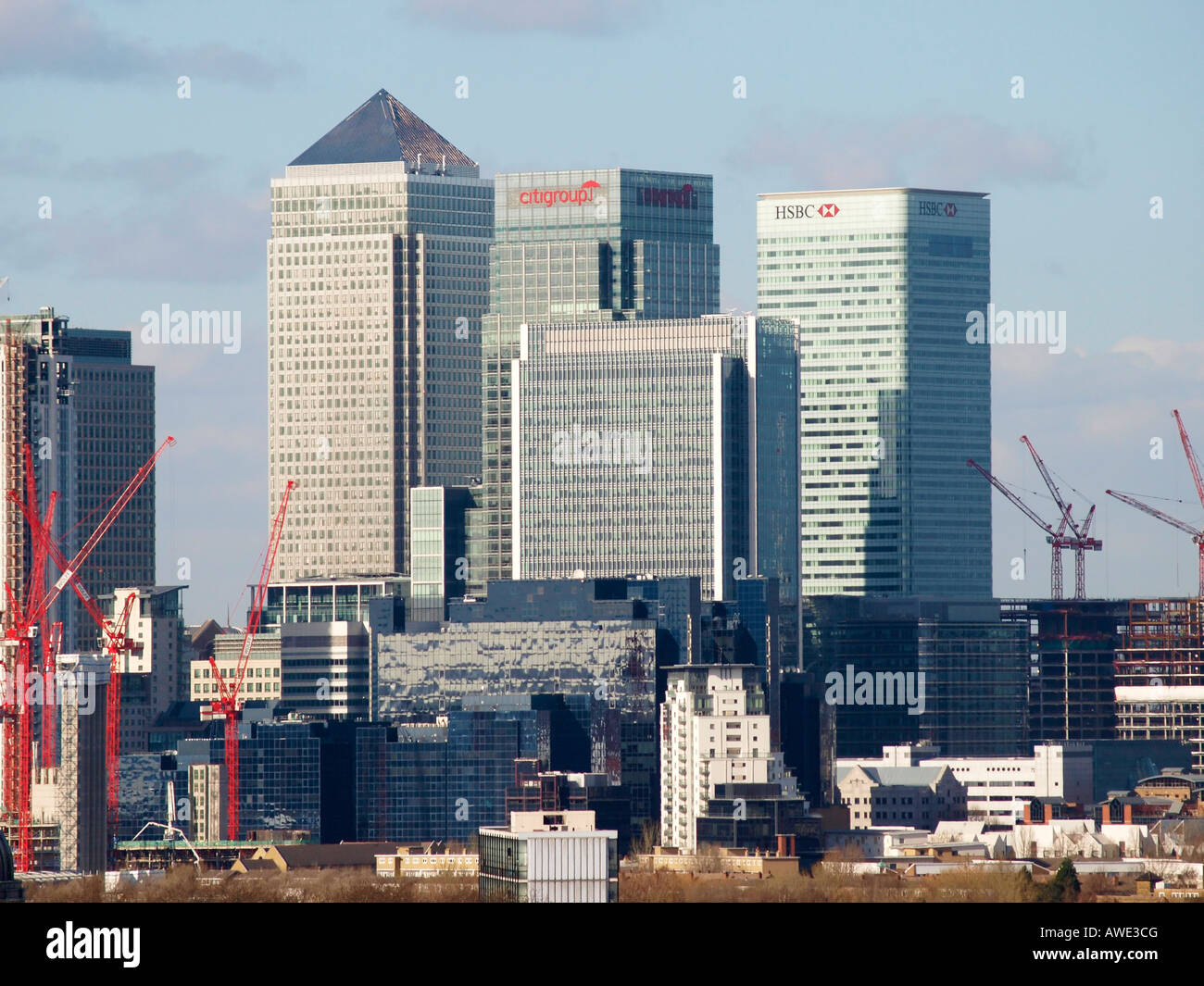 Canary Wharf London England Stock Photo