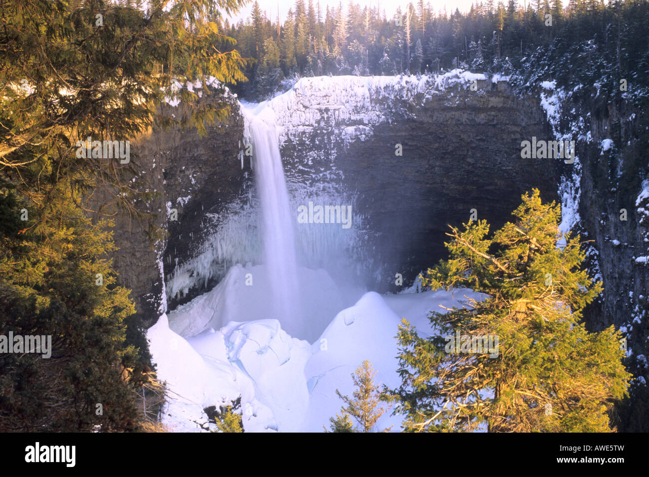 Helmcken Falls in winter Wells Gray Provincial Park British Columbia